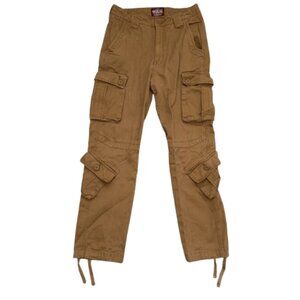 Matchstick Mens Cargo Pants Size 29 Small Workwear Drawstring Pockets